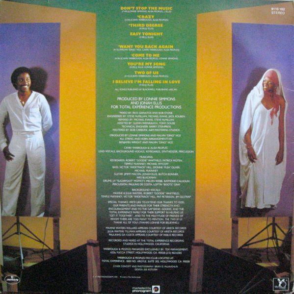 Yarbrough & Peoples - The Two Of Us | Mercury (9110 162) - 2 Yarbrough & Peoples - The Two Of Us | Mercury (9110 162) - 2