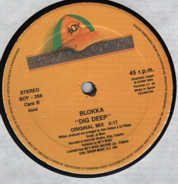 Blokka - Dig Deep | Boy Records (BOY-266) - 2