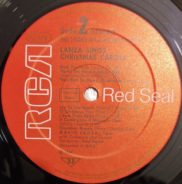 Mario Lanza - Weihnachtslieder | RCA (34210-5) - 3 Mario Lanza - Weihnachtslieder | RCA (34210-5) - 3