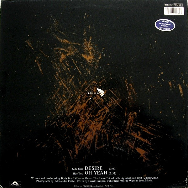 Yello - Desire | Polydor (883 346-1) - 2