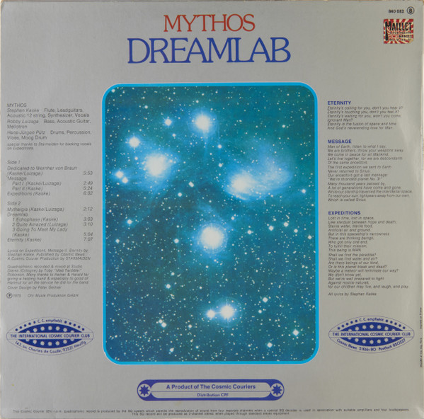 Mythos - Dreamlab | Cosmic Music (840 082) - 2