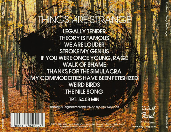 Panthers - Things Are Strange | City Slang (SLANG1034392) - 2