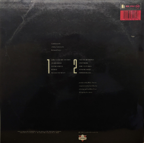 The Communards - Communards - Vinilo | London Records (828 016-1) - 2
