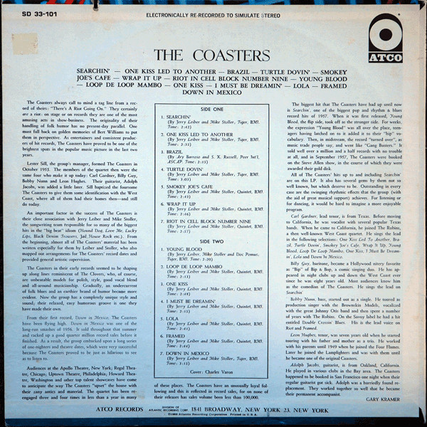 The Coasters - The Coasters | ATCO Records (SD 33-101) - 2