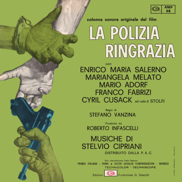 Stelvio Cipriani - La Polizia Ringrazia (Colonna Sonora Originale Del Film) | CAM (AMP 98) - 2
