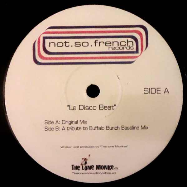 The Lone Monkee - Le Disco Beat | Not.So.French Records (NSF 004) - main The Lone Monkee - Le Disco Beat | Not.So.French Records (NSF 004) - main