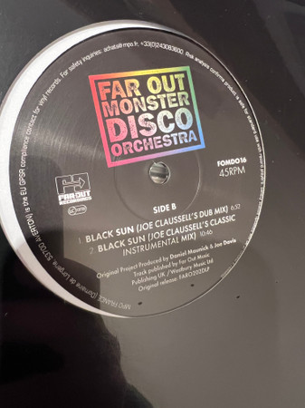 Far Out Monster Disco Orchestra - Black Sun (Joe Claussell Remixes) | Far Out Recordings (FOMD016) - 3 Far Out Monster Disco Orchestra - Black Sun (Joe Claussell Remixes) | Far Out Recordings (FOMD016) - 3