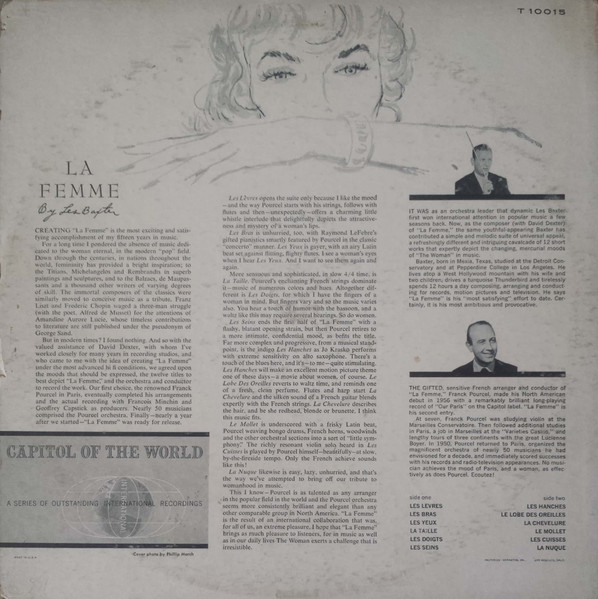 Franck Pourcel And His French Strings - Les Baxter's La Femme | Capitol Records (T 10015) - 2 Franck Pourcel And His French Strings - Les Baxter's La Femme | Capitol Records (T 10015) - 2