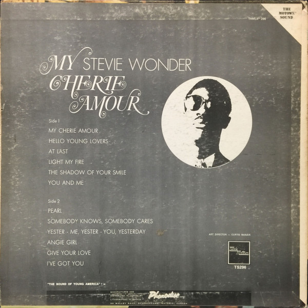 Stevie Wonder - My Cherie Amour | Tamla Motown (TS296) - 2
