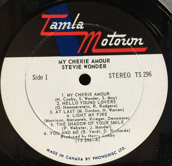 Stevie Wonder - My Cherie Amour | Tamla Motown (TS296) - 4