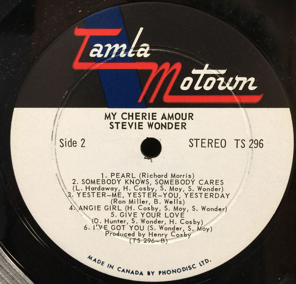 Stevie Wonder - My Cherie Amour | Tamla Motown (TS296) - 3