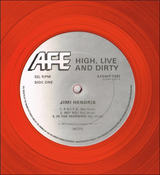Jimi Hendrix - High, Live'n Dirty | AFE (AFEMP 1031) - 3