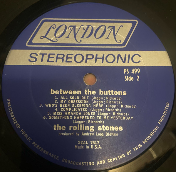 The Rolling Stones - Between The Buttons | London Records (PS 499) - 4 The Rolling Stones - Between The Buttons | London Records (PS 499) - 4