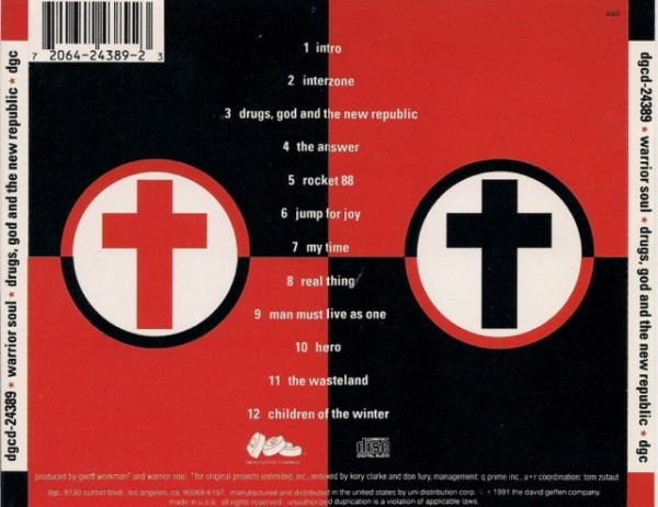 Warrior Soul - Drugs, God And The New Republic | DGC (dgcd-24389) - 2