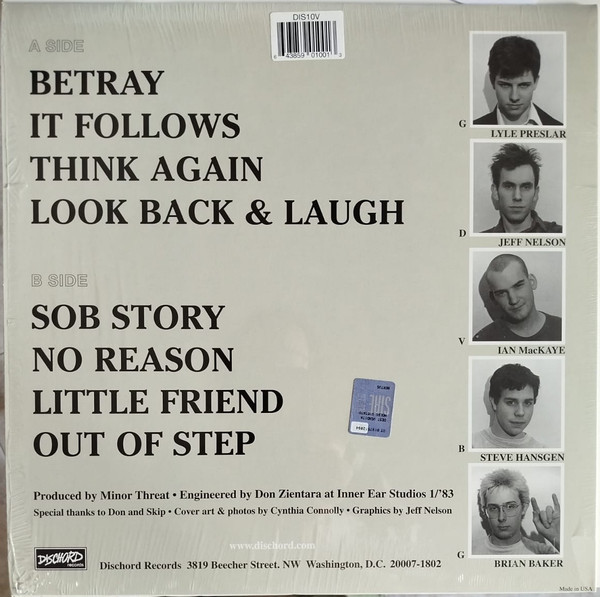 Minor Threat - Out Of Step | Dischord Records (DISCHORD 10) - 2 Minor Threat - Out Of Step | Dischord Records (DISCHORD 10) - 2