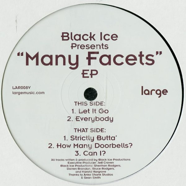 Black Ice Productions - Many Facets EP | Large Records (LAR008V) - main Black Ice Productions - Many Facets EP | Large Records (LAR008V) - main