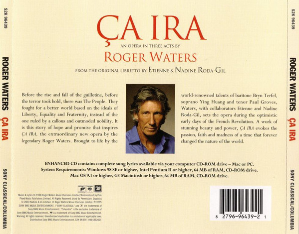 Roger Waters - Bryn Terfel • Paul Groves • Ying Huang - Ça Ira = There Is Hope | Sony Classical (S2K 96439) - 4 Roger Waters - Bryn Terfel • Paul Groves • Ying Huang - Ça Ira = There Is Hope | Sony Classical (S2K 96439) - 4