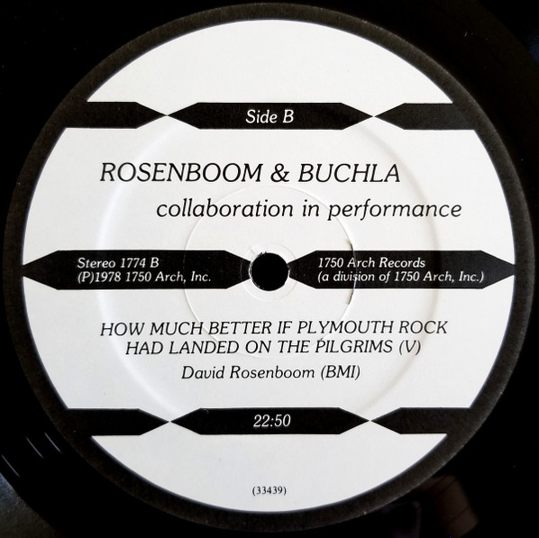 David Rosenboom & Donald Buchla - Collaboration In Performance | 1750 Arch Records (S-1774) - 4 David Rosenboom & Donald Buchla - Collaboration In Performance | 1750 Arch Records (S-1774) - 4