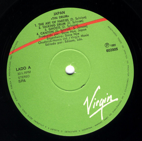 Japan - Tin Drum | Virgin (602905) - 3