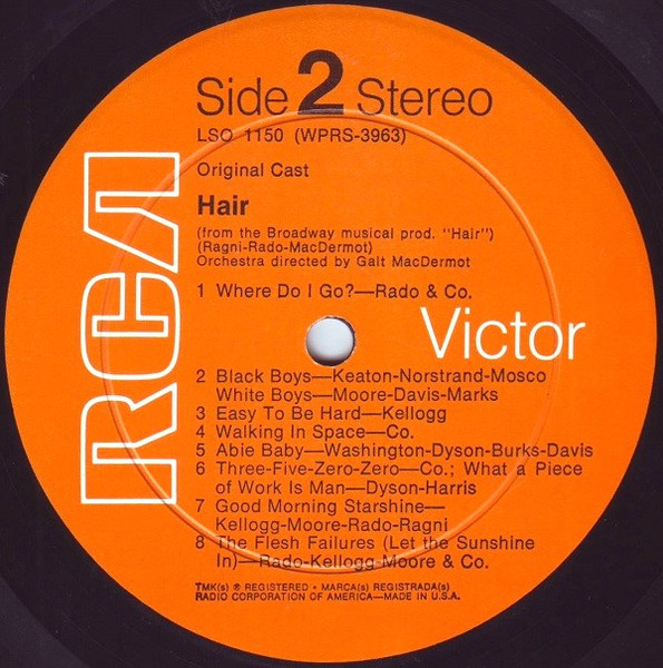 Various - Hair  (The American Tribal Love-Rock Musical) | RCA Victor (LSO-1150) - 4