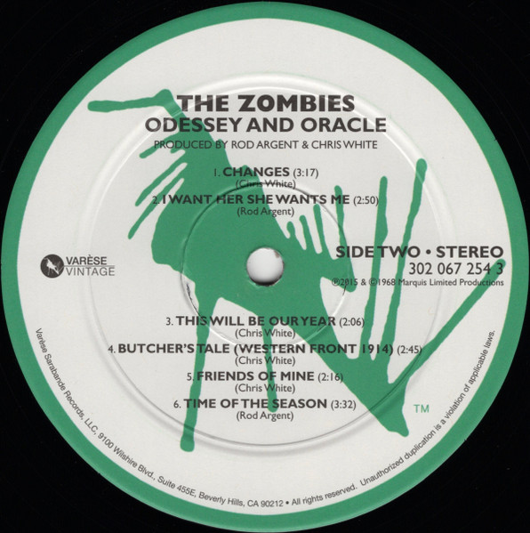 The Zombies - Odessey And Oracle | Varèse Vintage (302 067 254 3) - 4