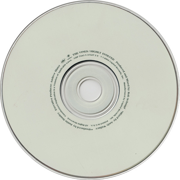 The Vines - Highly Evolved | Capitol Records (CDP 7243 5 37527 2 9) - 3