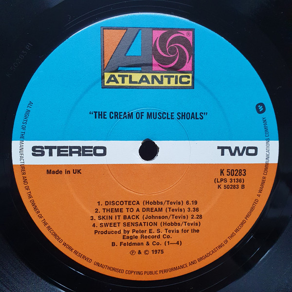 The Muscle Shoals - The Cream Of Muscle Shoals | Atlantic (K 50283) - 4