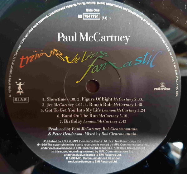 Paul McCartney - Tripping The Live Fantastic | Parlophone (198-79 4778 1) - main Paul McCartney - Tripping The Live Fantastic | Parlophone (198-79 4778 1) - main