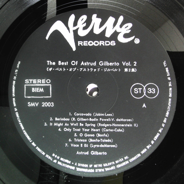 Astrud Gilberto - The Best Of Astrud Gilberto Vol. 2 | Verve Records (SMV-2003) - 2 Astrud Gilberto - The Best Of Astrud Gilberto Vol. 2 | Verve Records (SMV-2003) - 2
