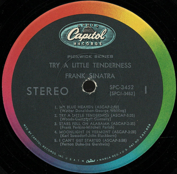 Frank Sinatra - Try A Little Tenderness | Capitol Records (SPC 3452) - 3 Frank Sinatra - Try A Little Tenderness | Capitol Records (SPC 3452) - 3