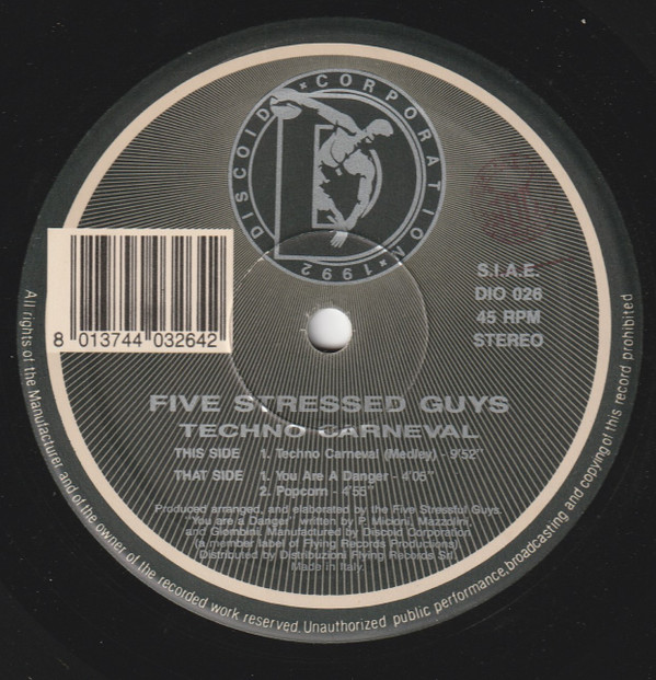 Five Stressful Guys - Techno Carneval | Discoid Corporation (DIO 026) - main
