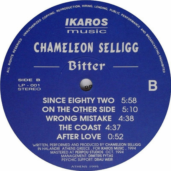 Chameleon Selligg - Bitter | Ikaros Music (LP - 001) - 4