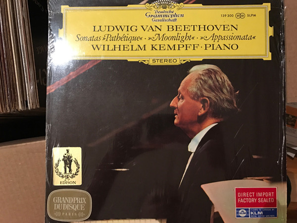 Ludwig van Beethoven – Wilhelm Kempff - Sonaten - Pathétique · Mondschein - Moonlight · Appassionata | Deutsche Grammophon (139 300)