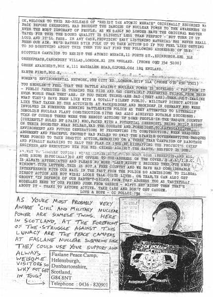 Oi Polloi - Resist The Atomic Menace | Campary Records (CAMPARY 023) - 4 Oi Polloi - Resist The Atomic Menace | Campary Records (CAMPARY 023) - 4