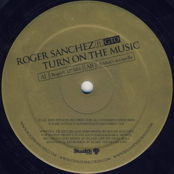 Roger Sanchez Ft. GTO - Turn On The Music | Stealth Records (Stealth30) - 3 Roger Sanchez Ft. GTO - Turn On The Music | Stealth Records (Stealth30) - 3