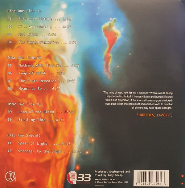 Blaze - Tenth Dimension | Blaze Bayley Recordings (BBRVG006) - 2