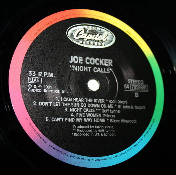 Joe Cocker - Night Calls | Capitol Records (64 7958981) - 4 Joe Cocker - Night Calls | Capitol Records (64 7958981) - 4