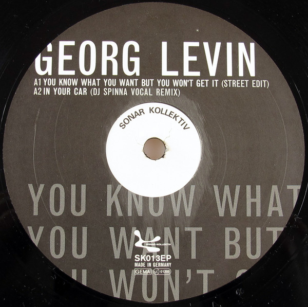 Georg Levin - You Know What You Want But You Won't Get It | Sonar Kollektiv (SK013EP) - 3 Georg Levin - You Know What You Want But You Won't Get It | Sonar Kollektiv (SK013EP) - 3