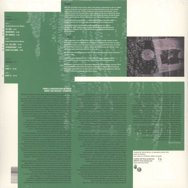 André Stordeur - Analog and Digital Electronic Music 1978-80 | Sub Rosa (SRV377) - 2 André Stordeur - Analog and Digital Electronic Music 1978-80 | Sub Rosa (SRV377) - 2