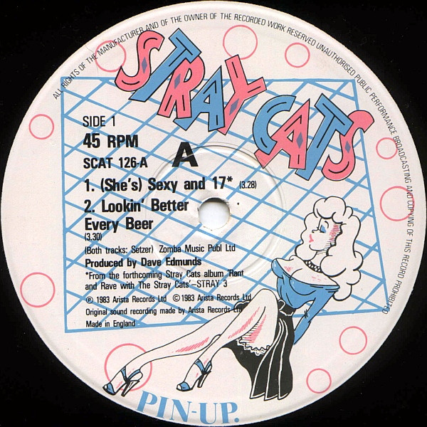 Stray Cats - (She's) Sexy + 17 | Arista (SCAT 126) - 3