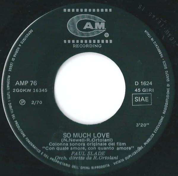Riz Ortolani - Con Quale Amore, Con Quanto Amore (Colonna Sonora Originale) | CAM (AMP 76) - 3 Riz Ortolani - Con Quale Amore, Con Quanto Amore (Colonna Sonora Originale) | CAM (AMP 76) - 3
