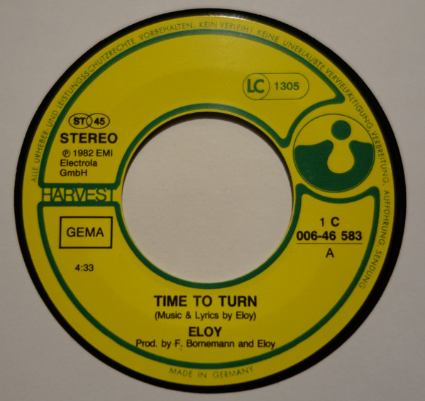 Eloy - Time To Turn | Harvest (1C 006-46 583) - 3