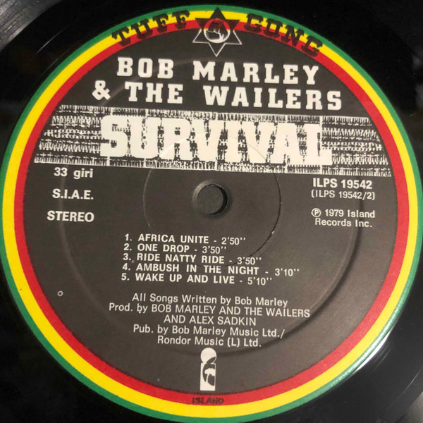 Bob Marley & The Wailers - Survival | Island Records (ILPS 19542*) - 3 Bob Marley & The Wailers - Survival | Island Records (ILPS 19542*) - 3