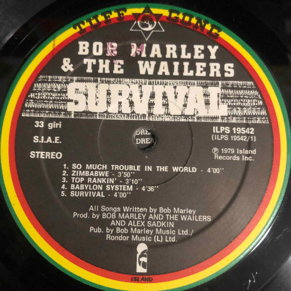 Bob Marley & The Wailers - Survival | Island Records (ILPS 19542*) - 2 Bob Marley & The Wailers - Survival | Island Records (ILPS 19542*) - 2