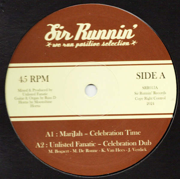Marijah - Celebration Time | Sir Runnin' Records (SRR015)