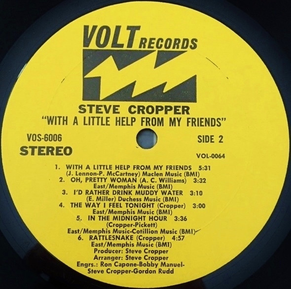 Steve Cropper - With A Little Help From My Friends | Volt (VOS-6006) - 4 Steve Cropper - With A Little Help From My Friends | Volt (VOS-6006) - 4