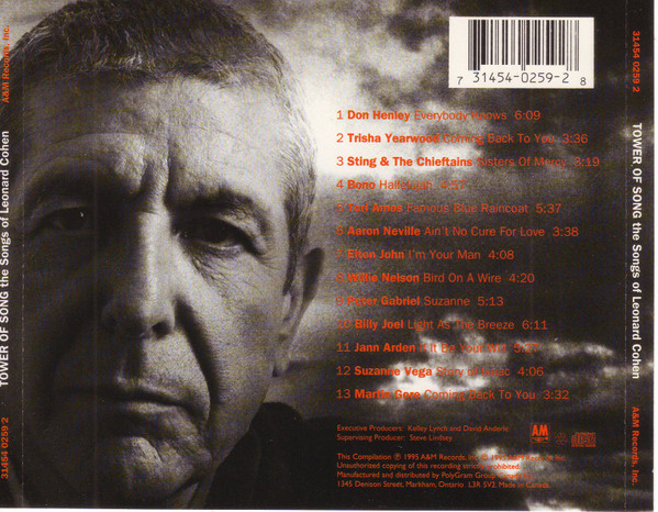 Various - Tower Of Song (The Songs Of Leonard Cohen) [CD] | A&M Records (31454 0259 2) - 2