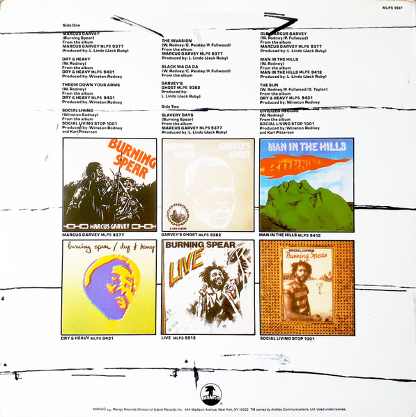 Burning Spear - Harder Than The Best | Mango (MLPS 9567) - 2