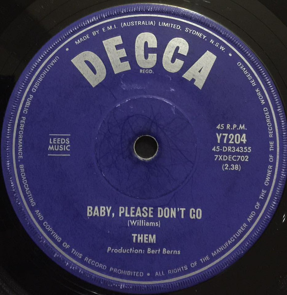 Them - Baby, Please Don't Go | Decca (Y7204)