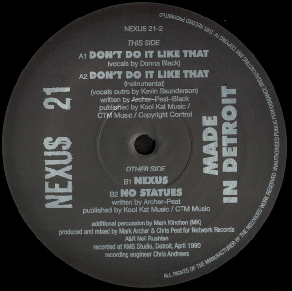 Nexus 21 - Made In Detroit | Network Records (NEXUS 21-2) - 3 Nexus 21 - Made In Detroit | Network Records (NEXUS 21-2) - 3